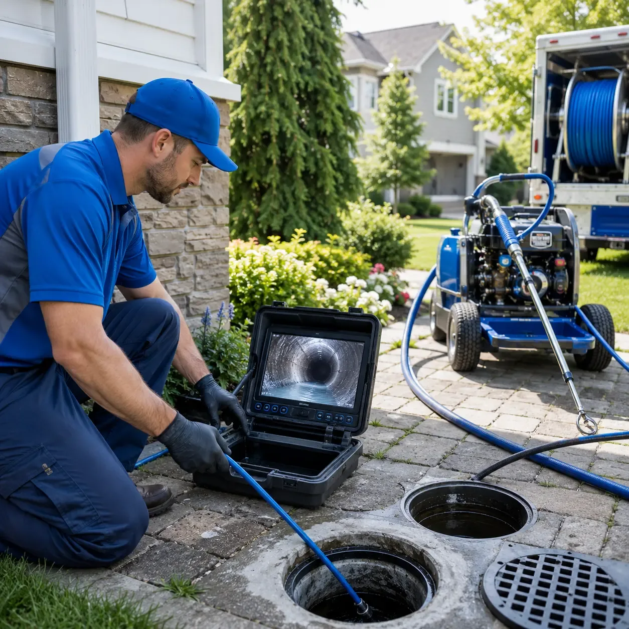 Outdoor drain cleaning professionals serving Nobleboro, ME