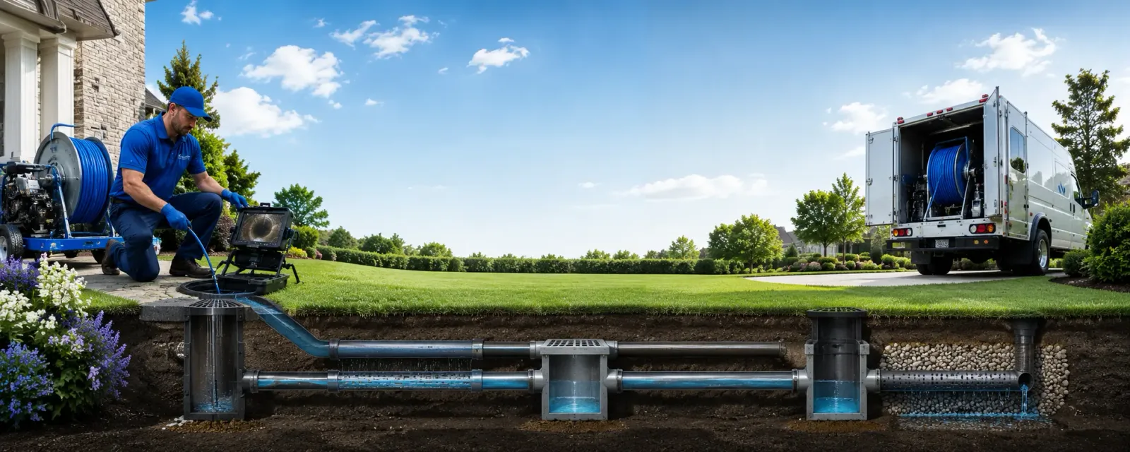 Outdoor drain cleaning information for Nobleboro, ME